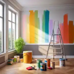 Professional house painters working on a residential property in Melbourne