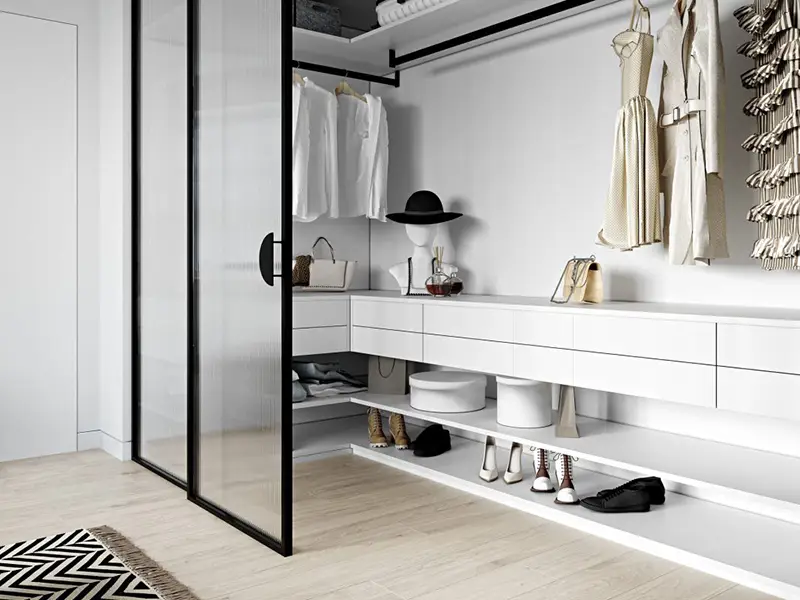 Modern built-in wardrobe installed seamlessly in a Melbourne bedroom