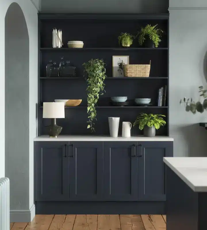 Selection of premium kitchen benchtops, cabinet finishes, and colours